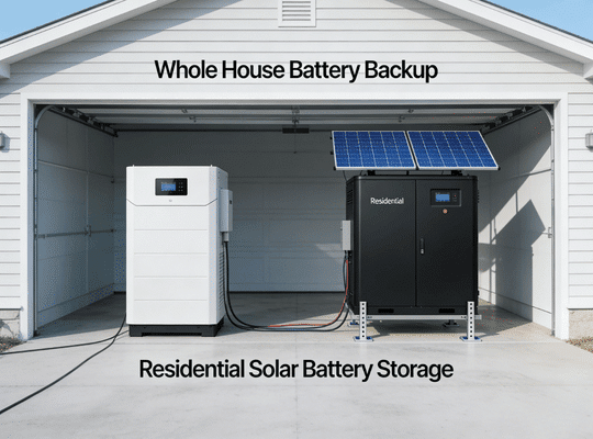 Rakour Energy | LiFePO4 Battery & Energy Storage System Manufacturer — HV & LV Series Rakour residential solar battery storage solution using LiFePO4 home battery system with low-voltage inverter, providing whole house battery backup and off grid solar energy storage for single-family homes